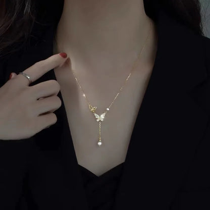 Fashion Silver Color Girls Hammer pattern Love Necklace