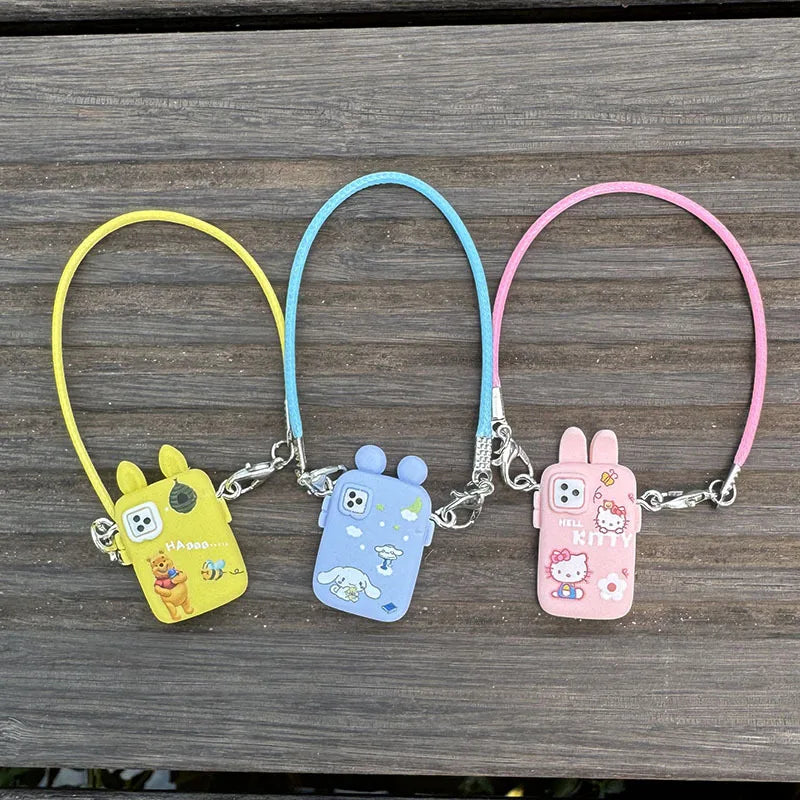 For Crybaby Accessories For Labubu Accessories Cartoon style camera phone Bag Plush Doll Accessories Pendant Fan Birthday Gift