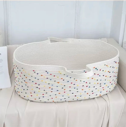 Handmade Reborn Doll Accessories 16-20inch High Quality Cradle Baby Doll Basket Dollhouse Miniature Gifts for Doll Collectors