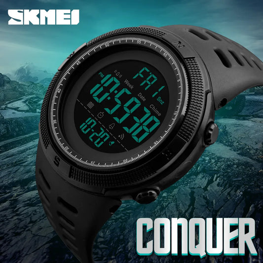 SKMEI Brand Men Sports Watches Fashion Chronos Countdown Waterproof LED Digital Watch Man Military Wrist Watch Relogio Masculino - Giftcare 