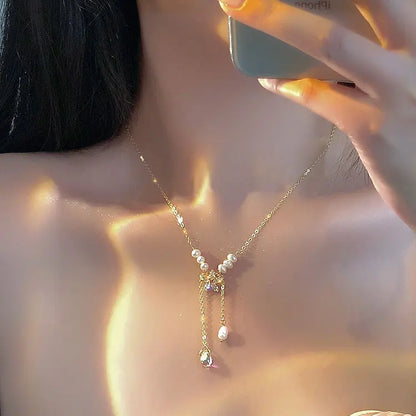 Fashion Silver Color Girls Hammer pattern Love Necklace