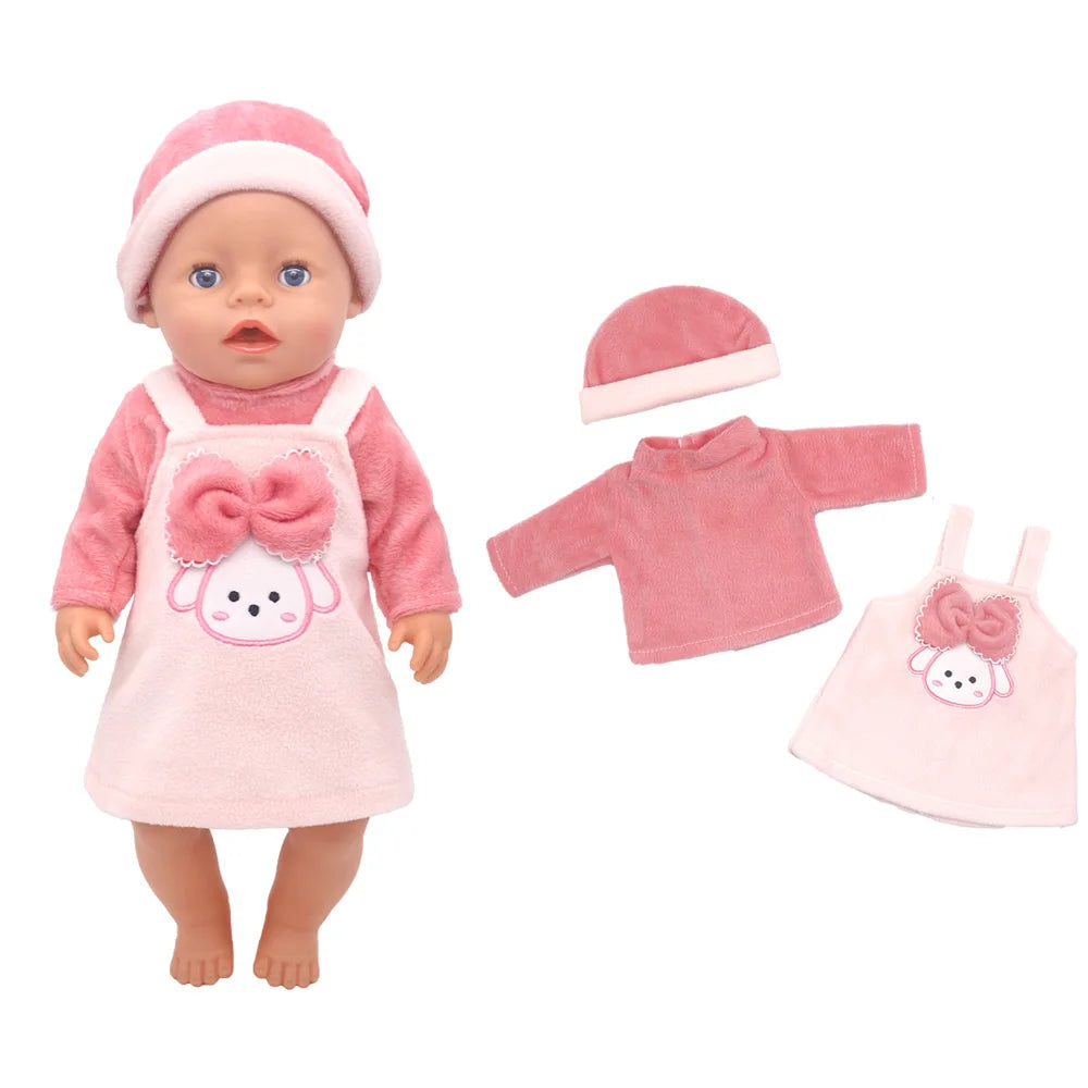 New Doll Suit Fit For 43cm Born Baby Doll 17 Inch Reborn Doll Clothes And Accessories