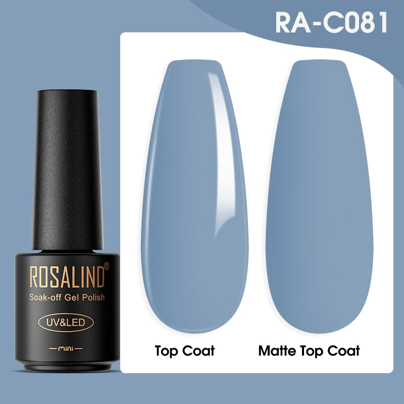 ROSALIND Gel Nail Polish Lamp All For Nails Art Manicure With Matt Base - Giftcare 