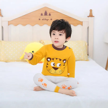 winter baby clothing set thicken pajamas children clothes set for winter boys grils cotton underwears - Giftcare 
