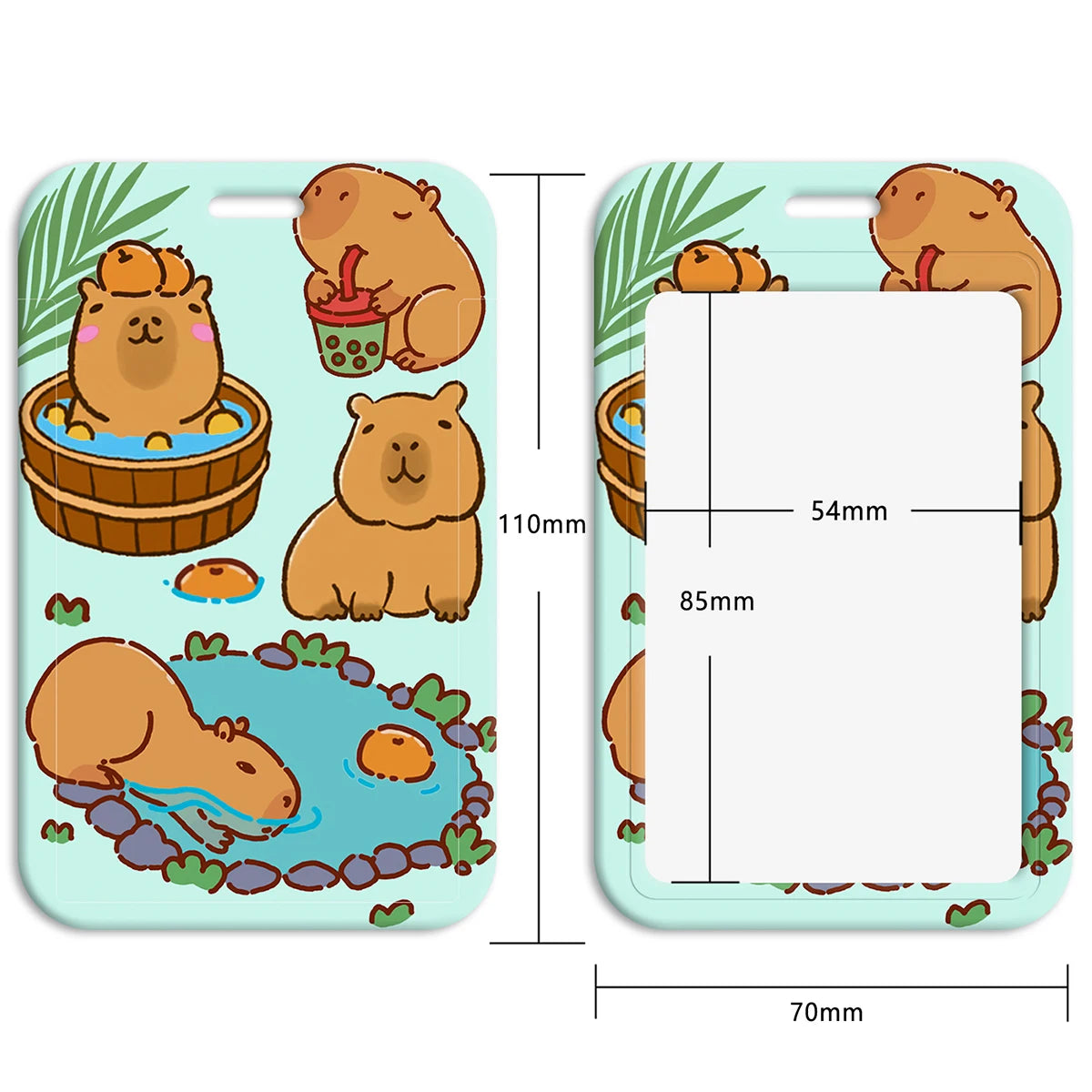 Cute Capybara Lanyard for Key Neck Strap lanyard Card ID Badge Holder Key Chain Key Holder Keyring Accessories Holiday Gifts