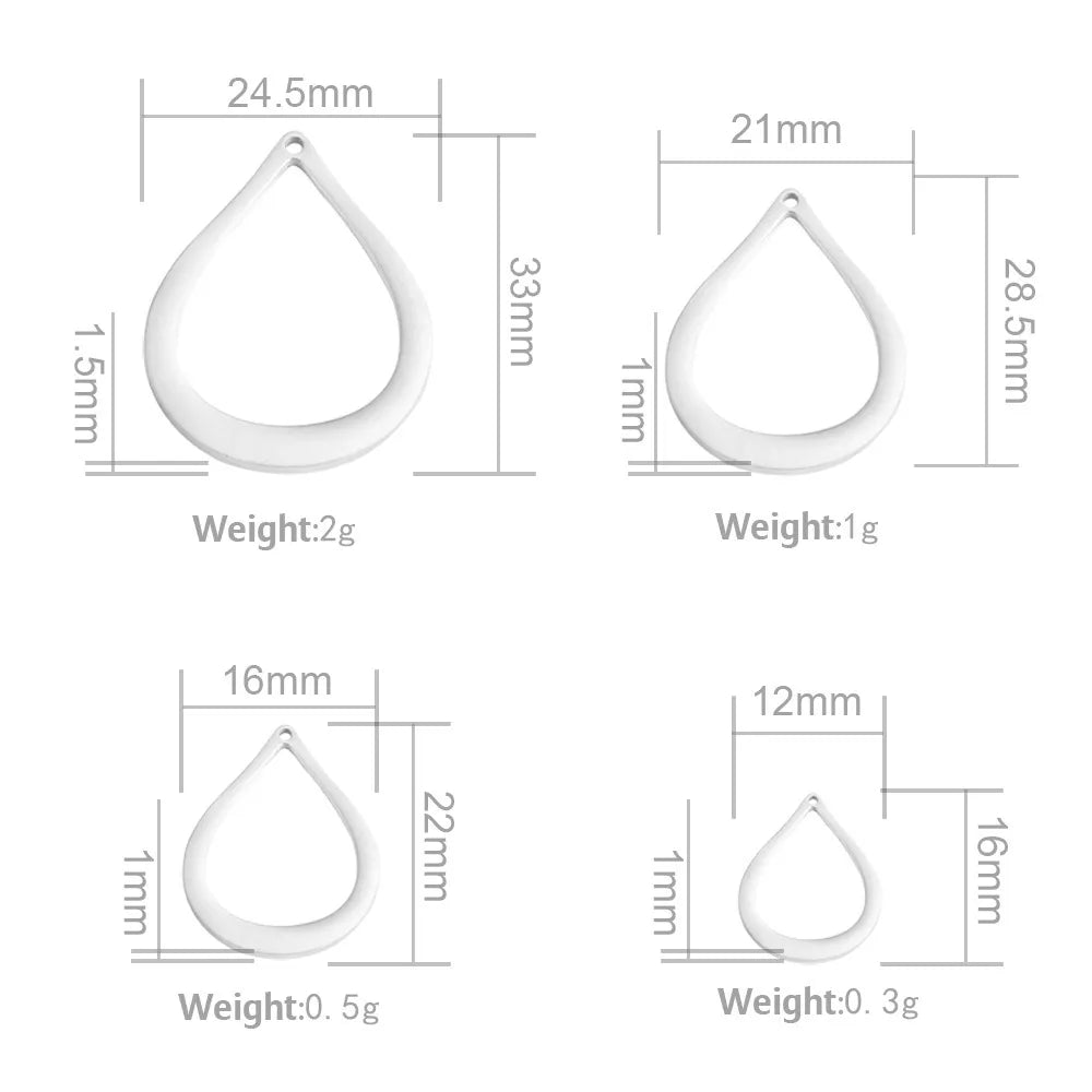 Personalized Jewelry Water Drop Family Name Necklaces Stainless Steel Customized Necklaces & Pendants Women Mother's Day Gift - Giftcare 