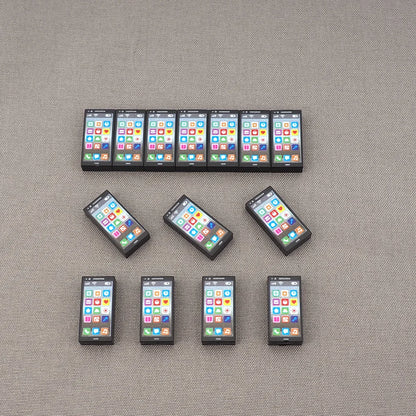 MOC 10PCS 3069 Modern Mobile Phone Printed Pattern Building Blocks Scene Matching Compatible Accessories DIY Toys Children Gifts