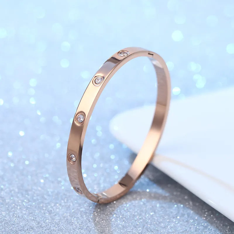 Cuff Bracelets Bangles For Women Stainless Steel Bracelet Fashion Jewelry Charm Jewelry Accessories Crystal Bracelet loves - Giftcare 