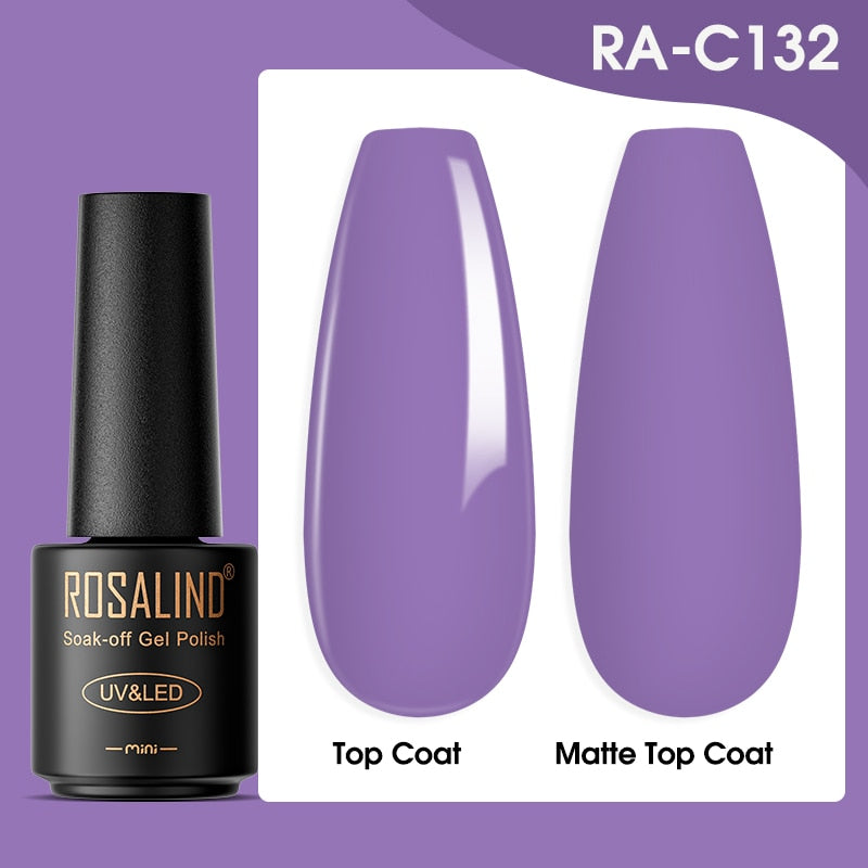 ROSALIND Gel Nail Polish Lamp All For Nails Art Manicure With Matt Base - Giftcare 