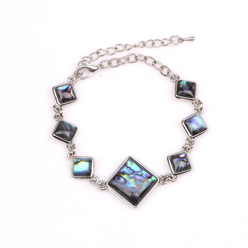 Love Cross Bracelet DIY Abalone Shell Bracelet
