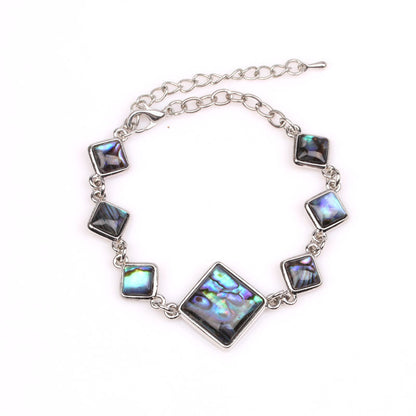Love Cross Bracelet DIY Abalone Shell Bracelet