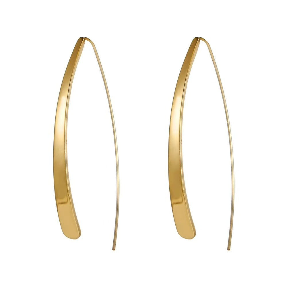 Minimalist Geometric Stainless Steel Ear Hooks