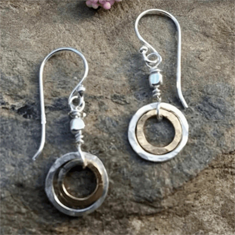 Fashionable Vintage Hollow Hoop Earrings