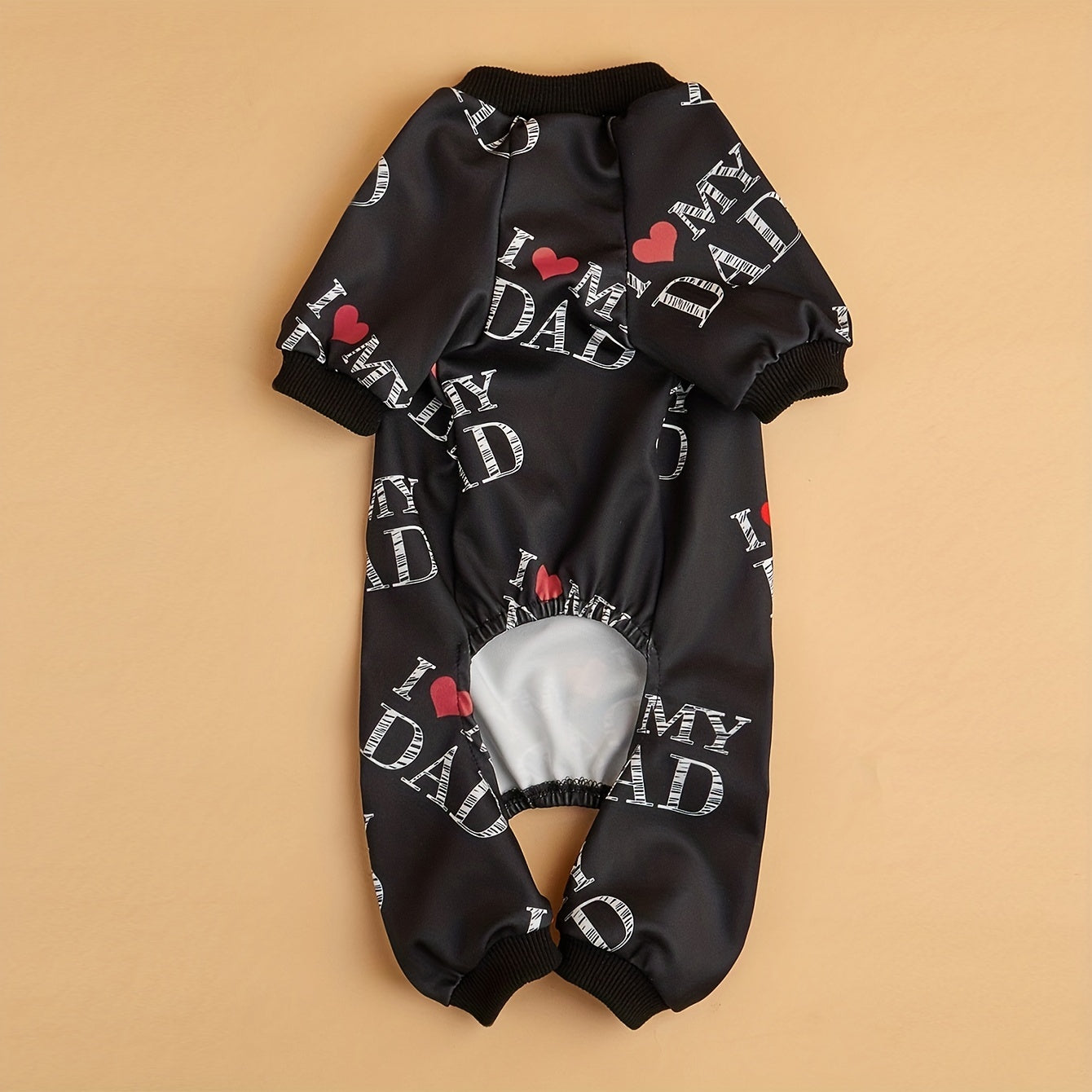 I Love My Mom" Print Pet Shirt for Dogs & Cats - Lightweight Summer Apparel, White with Black Lettering & Red Hearts, Soft Polyester Fabric, Perfect for Warm Weather