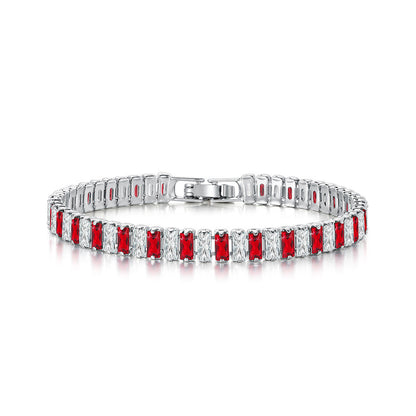 Womens European And American Hip-hop Crystal Bracelet With Polka-dot Zircon Embellishments