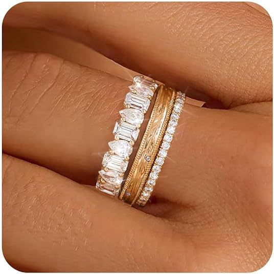 Plain Band Set Minimalist Slim Ring