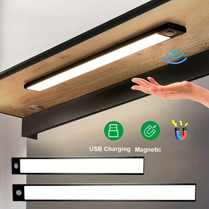 SmartSense LED Night Light - Super Slim, Motion Sensor, USB Rechargeable, Automatic On/Off, Versatile for Under Cabinets, Wardrobes, Bedrooms, Kitchens - Perfect for Home Lighting