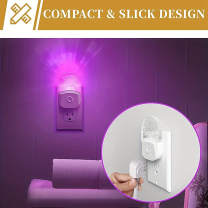 2pcs Night Lights Plug Into Wall, LED Night Light, 8-Color Changing RGB Night Light With Dusk To Dawn Sensor, RGB Mode Nightlight Christmas Gifts