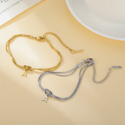 New Best-selling Wholesale 26-letter Handmade Knot Bracelets