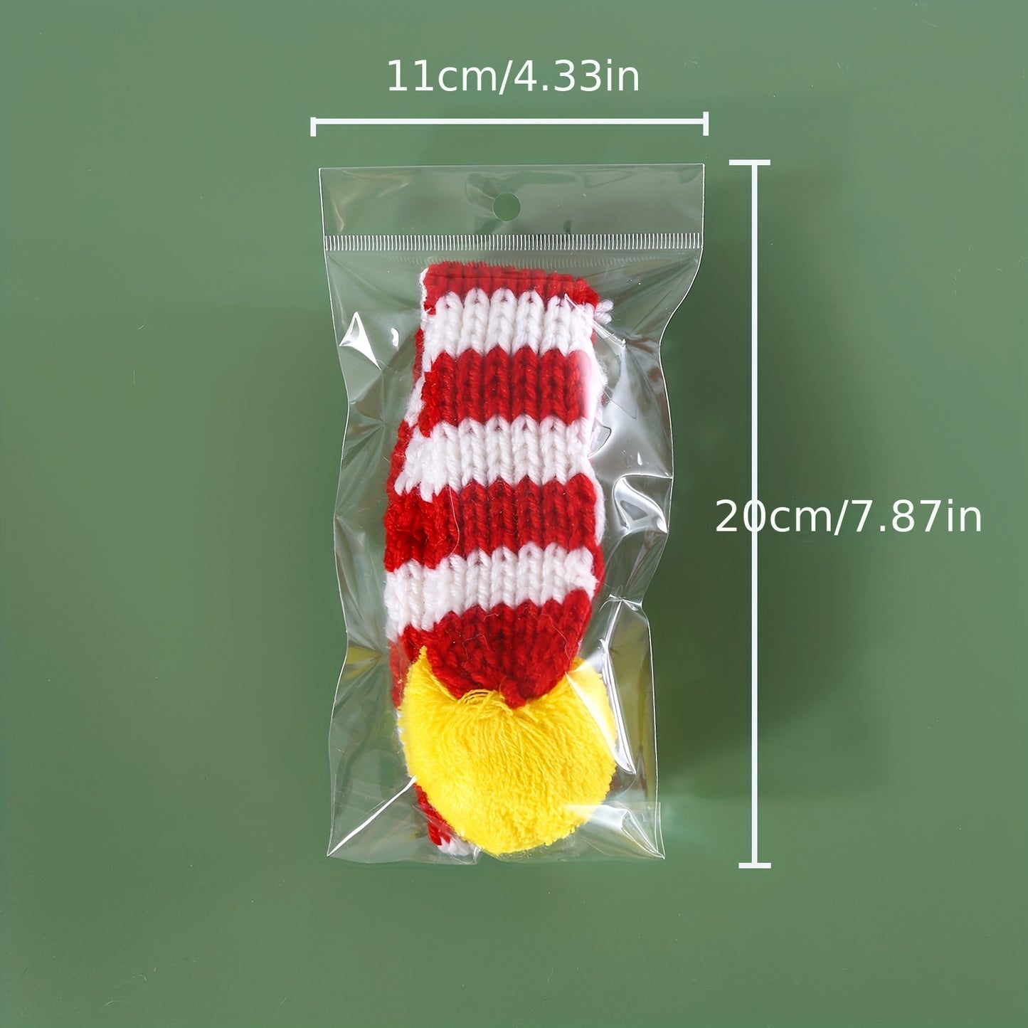 1pc Cozy Winter Knit Scarf Bib - Bandanas for Large Dogs - Striped Collar, Warm, Pet New Year and Christmas Accessories