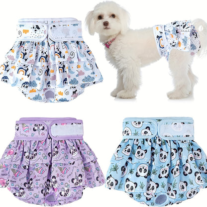 Reusable Washable Female Dog Diapers - High Absorbency and Leak-Proof for Puppies and Adult Dogs - Perfect for House Training and Incontinence