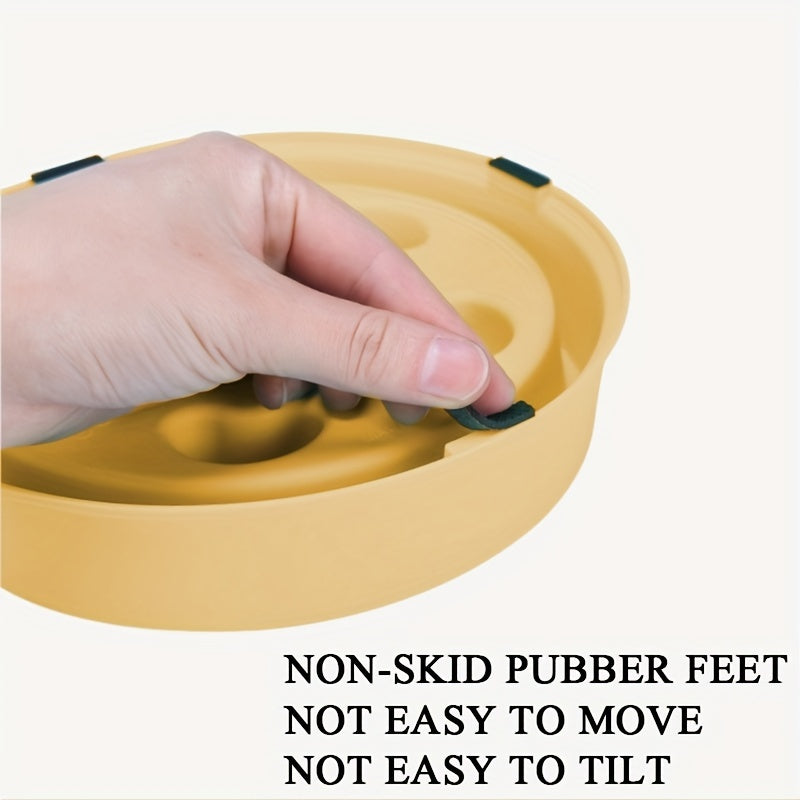 Healthy & Calm Eating: Anti-Choke, Non-Slip Slow Feeder Bowl for Dogs - Enhances Safe Eating Habits
