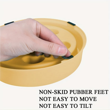 Healthy & Calm Eating: Anti-Choke, Non-Slip Slow Feeder Bowl for Dogs - Enhances Safe Eating Habits