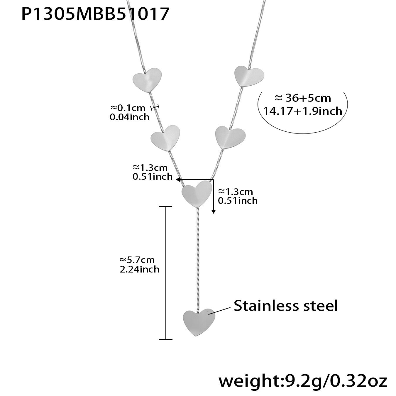 Elegant Long Y-shaped Heart Tassel Layered Clavicle Necklace