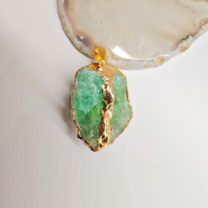 Irregular Natural Crystal Stone Pendant Sweater Chain Bracelet Accessories