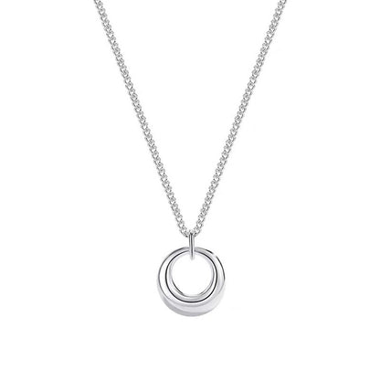 Women's Geometric Circle Necklace Simple Clavicle Chain Versatile