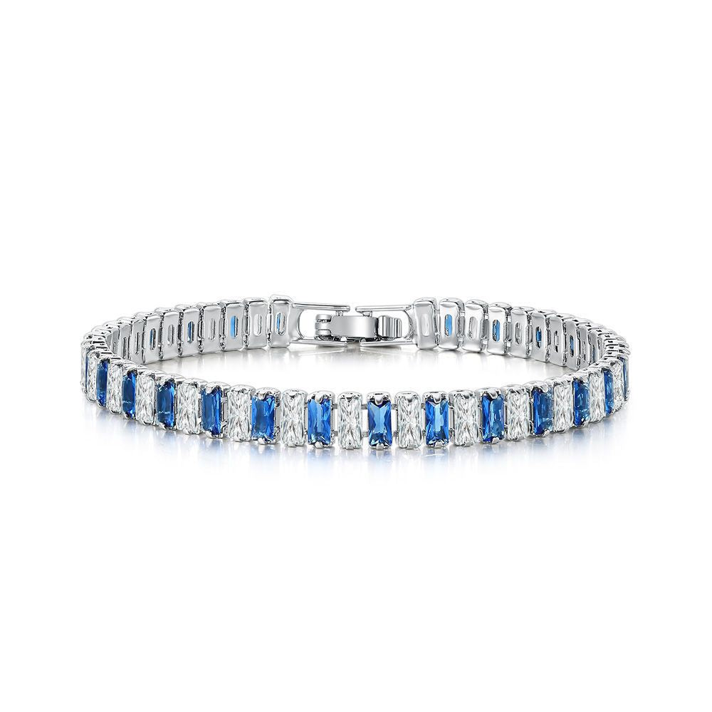 Womens European And American Hip-hop Crystal Bracelet With Polka-dot Zircon Embellishments
