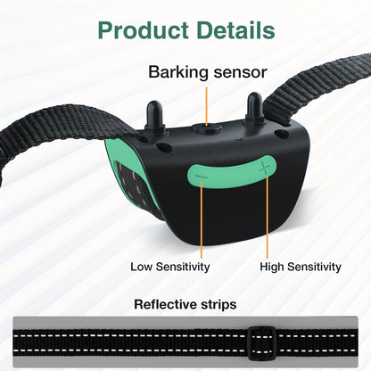 Gentle & Effective Bark Control: Battery-Powered Collar for Small/Medium Dogs - Peaceful Quiet Companion