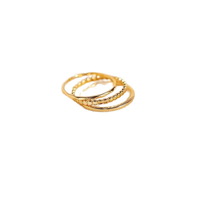Plain Band Set Minimalist Slim Ring