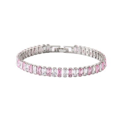 Womens European And American Hip-hop Crystal Bracelet With Polka-dot Zircon Embellishments