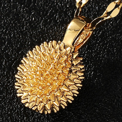 Women's Solid Durian Necklace Simple And Elegant