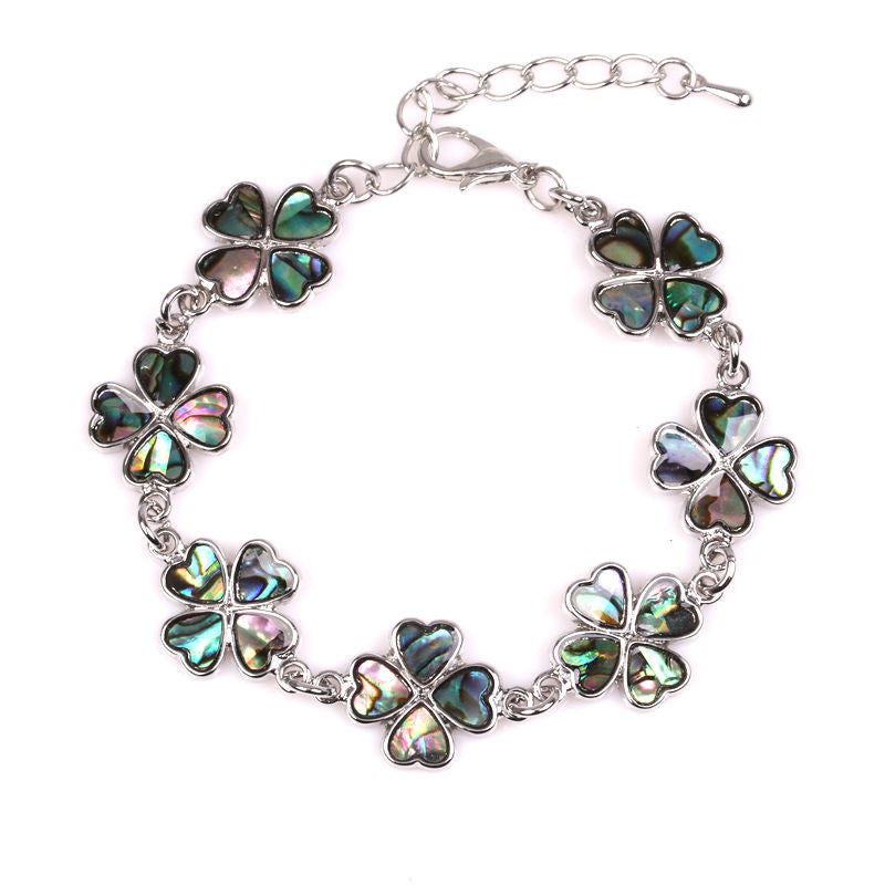 Love Cross Bracelet DIY Abalone Shell Bracelet