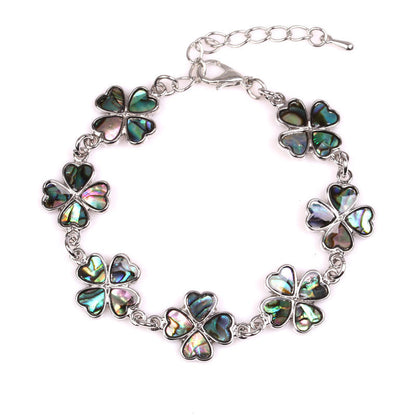 Love Cross Bracelet DIY Abalone Shell Bracelet