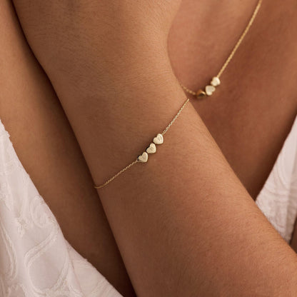 Customized Stainless Steel Heart-shaped Letter Bracelet