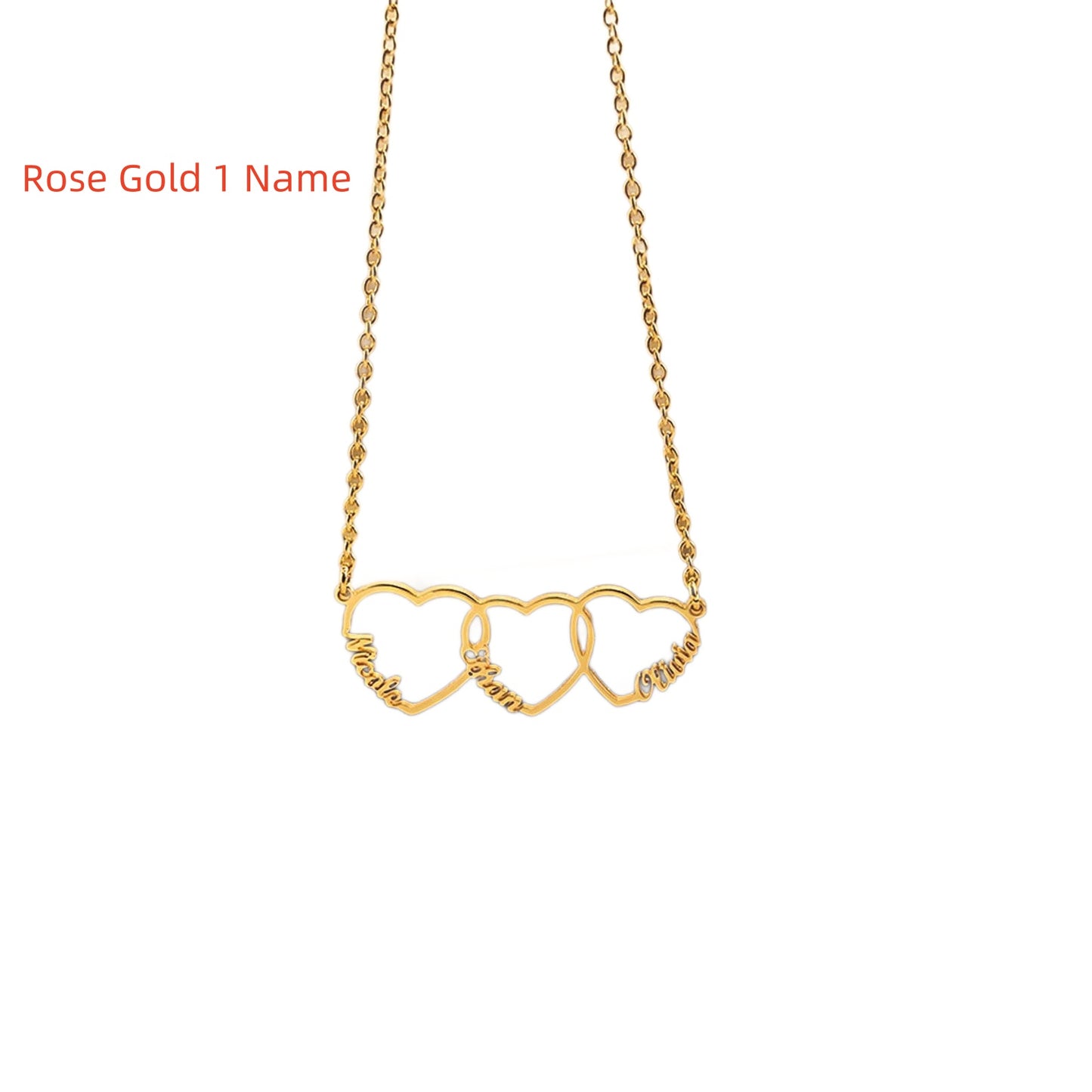 Simple DIY Letter Name Heart Pendant Necklace