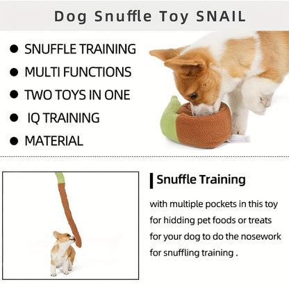 Snuffle Buddy Plush Toy - Interactive Puzzle Treat Dispenser and Slow Feeder for Dogs - Engaging Snuffle and Play Experience with Adjustable Difficulty Levels