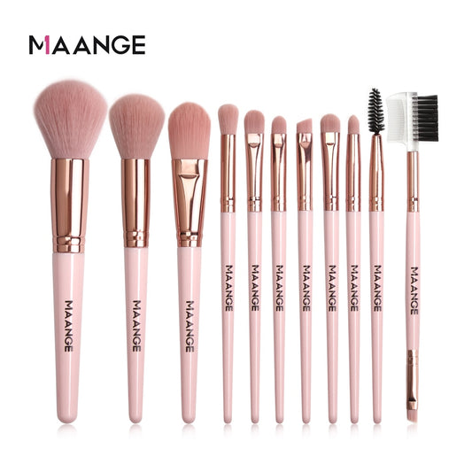 MAANGE Makeup Brushes Pro Pink Brush Set - Giftcare 
